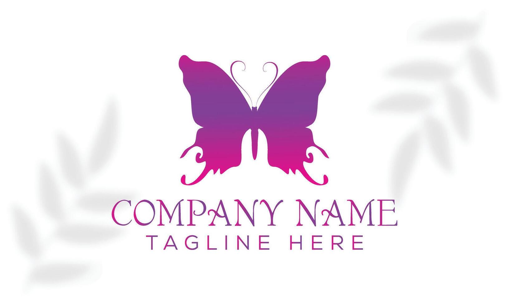 Elegant Butterfly Logo Design for Beauty and Wellness Brands vector