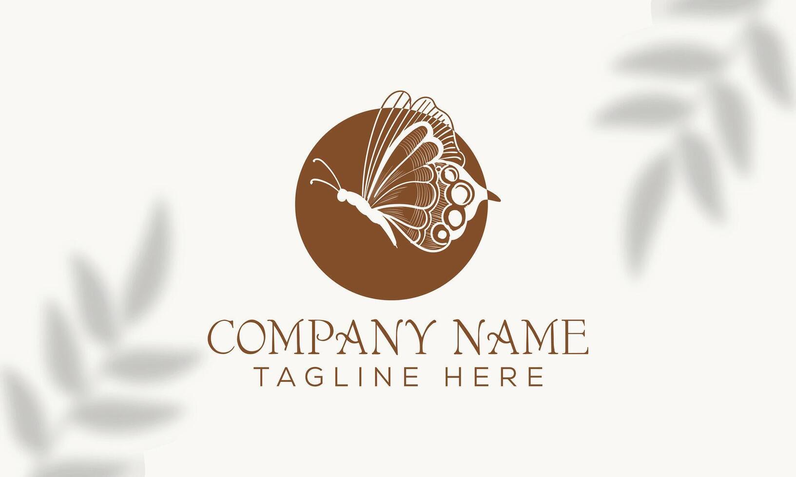 Gradient Butterfly Logo for Skincare and Wellness Products vector