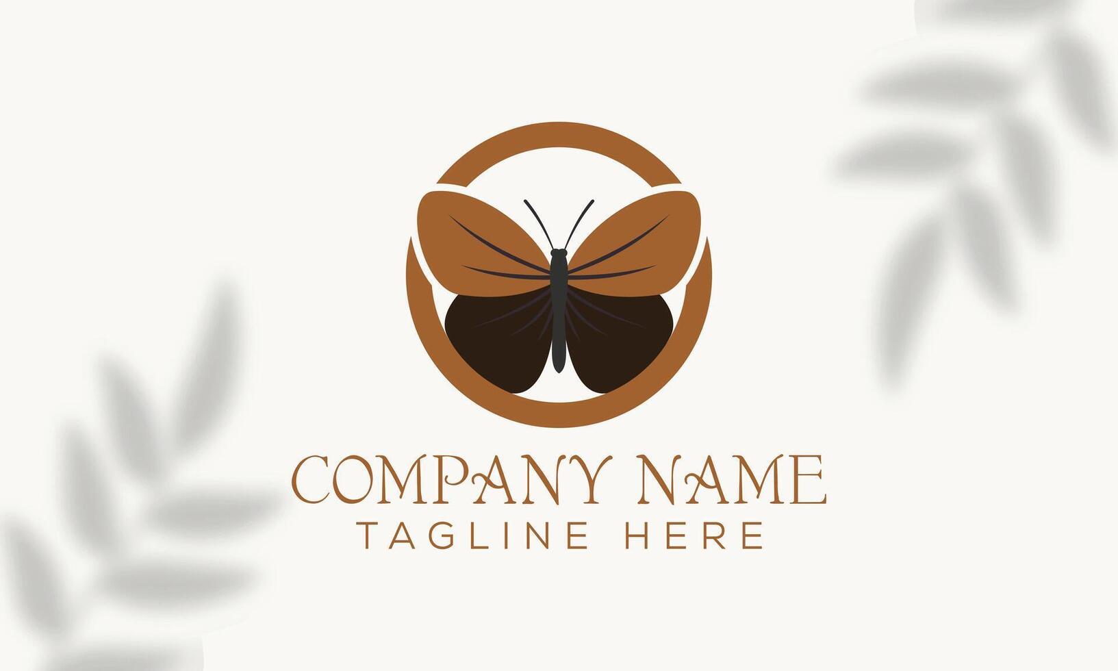 Floral-Inspired Butterfly Logo for Skincare and Cosmetics vector