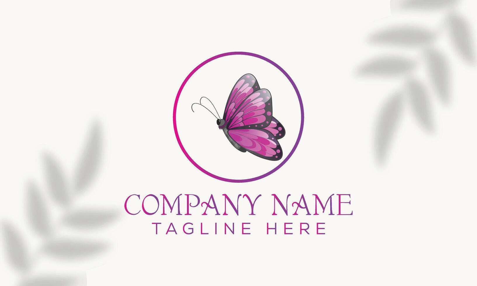 Minimalist Butterfly Logo for Beauty and Wellness vector