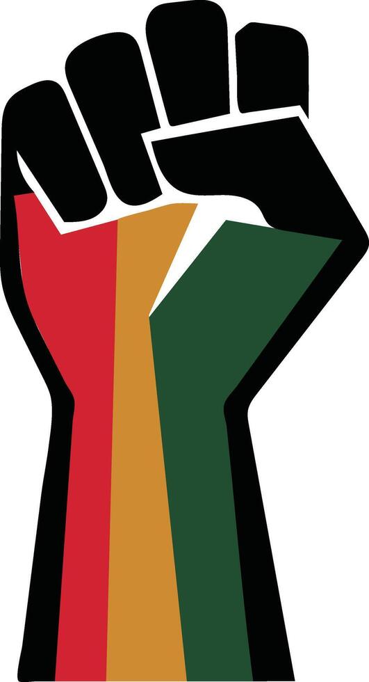 Juneteenth fist Clip Art vector