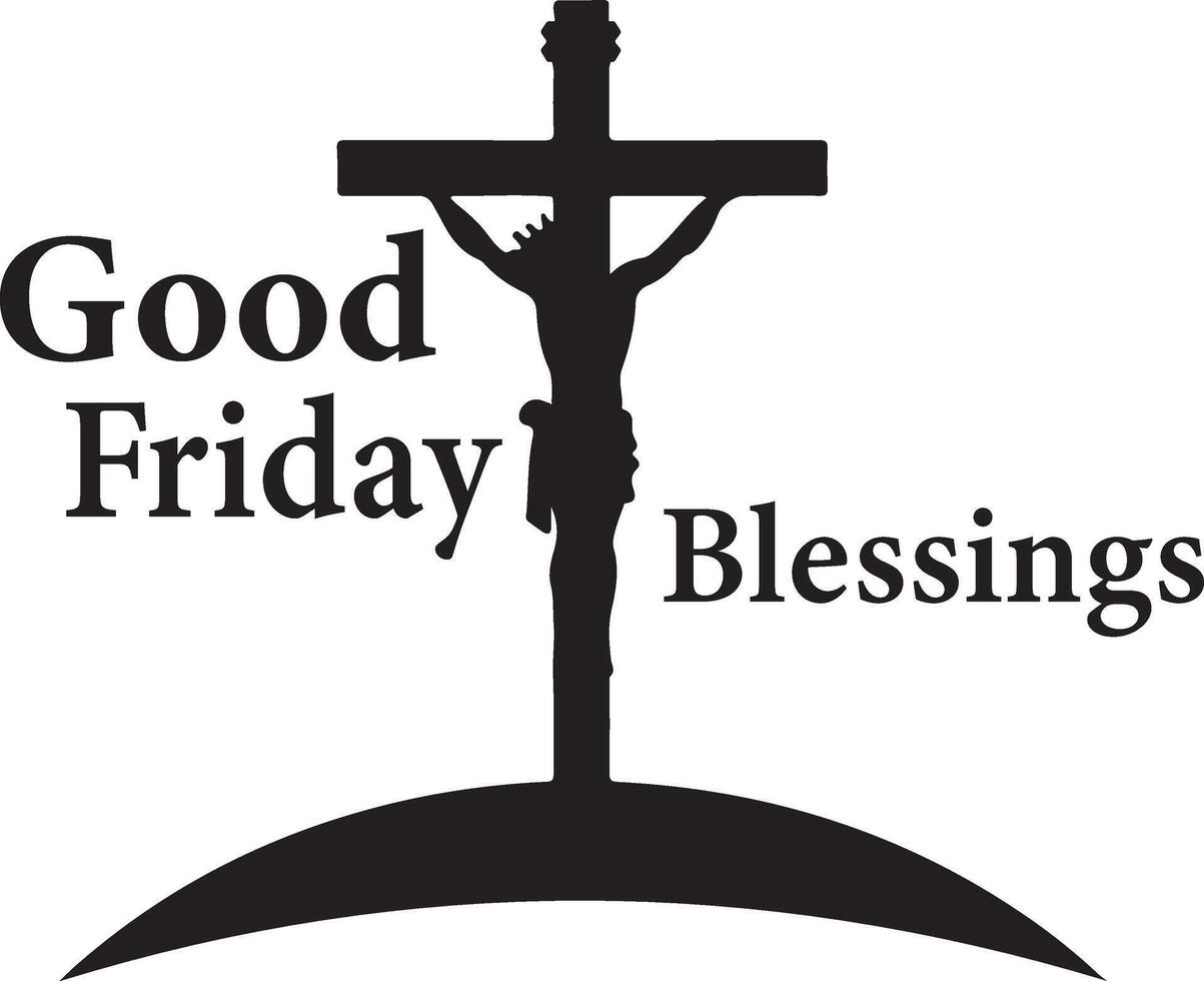 good friday blessings clipart vector