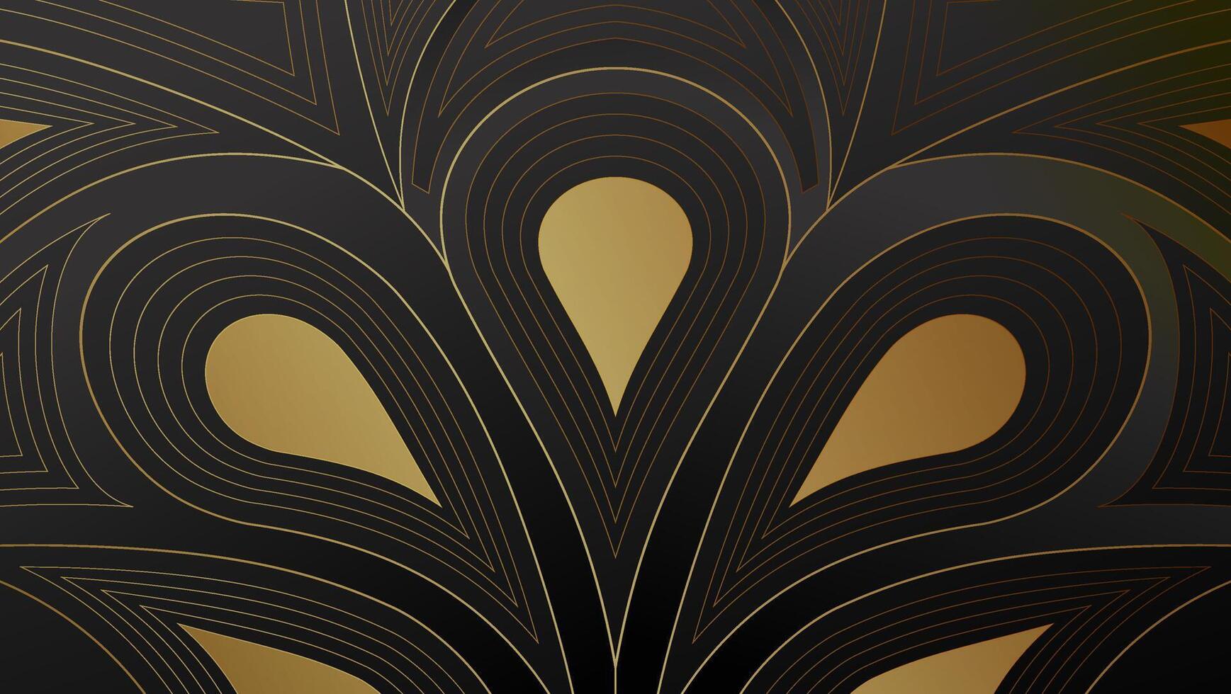 Elegant Black and Gold Abstract Background vector