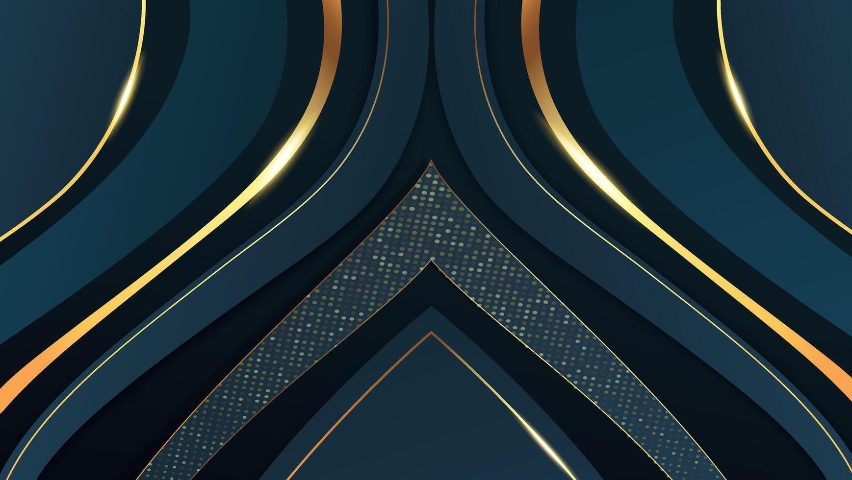Elegant Abstract Blue and Gold Background vector