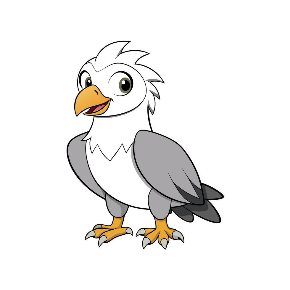 Cartoon Griffin Illustration Isolated on White Background Image vector