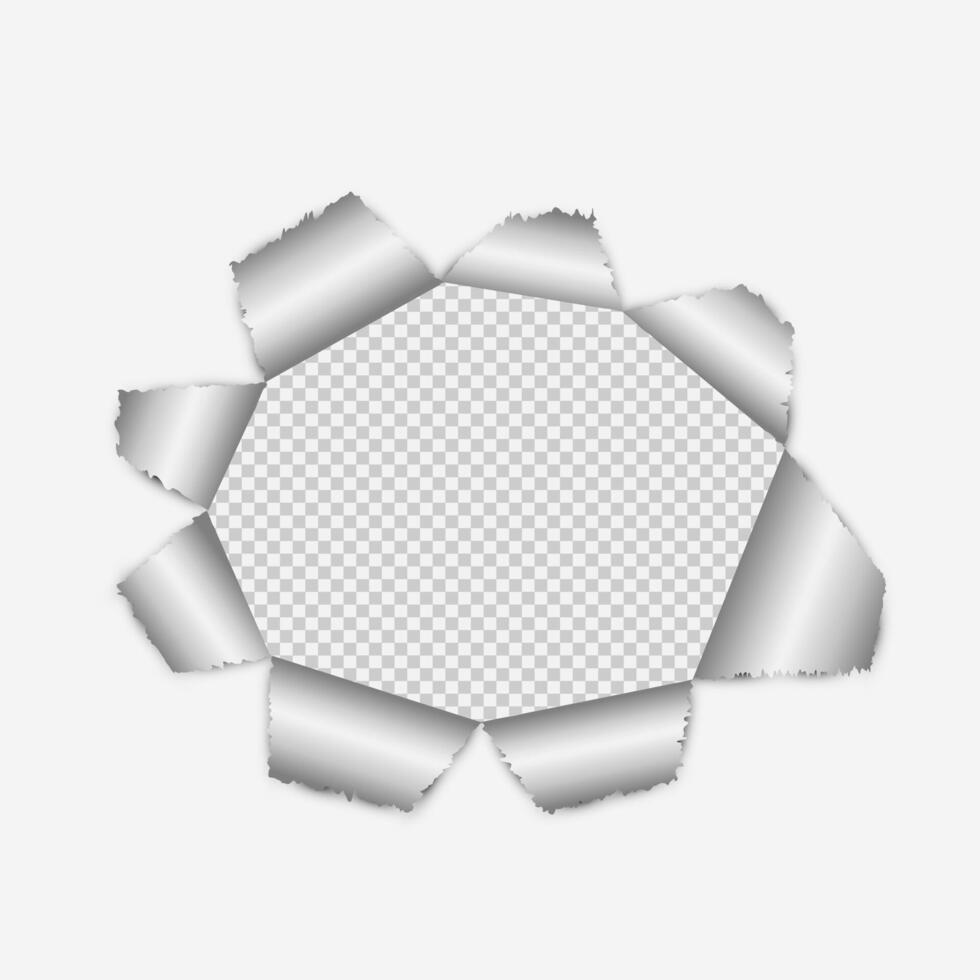 torn paper background template design vector