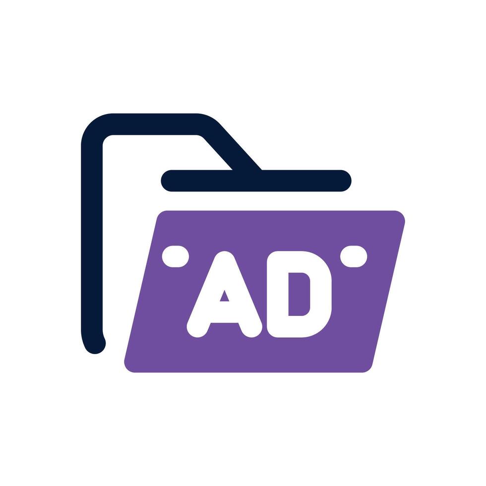 folder duotone icon. Sleek and modern icon for websites, mobile apps, marketing materials, and corporate design. Fully scalable and ready to use. vector