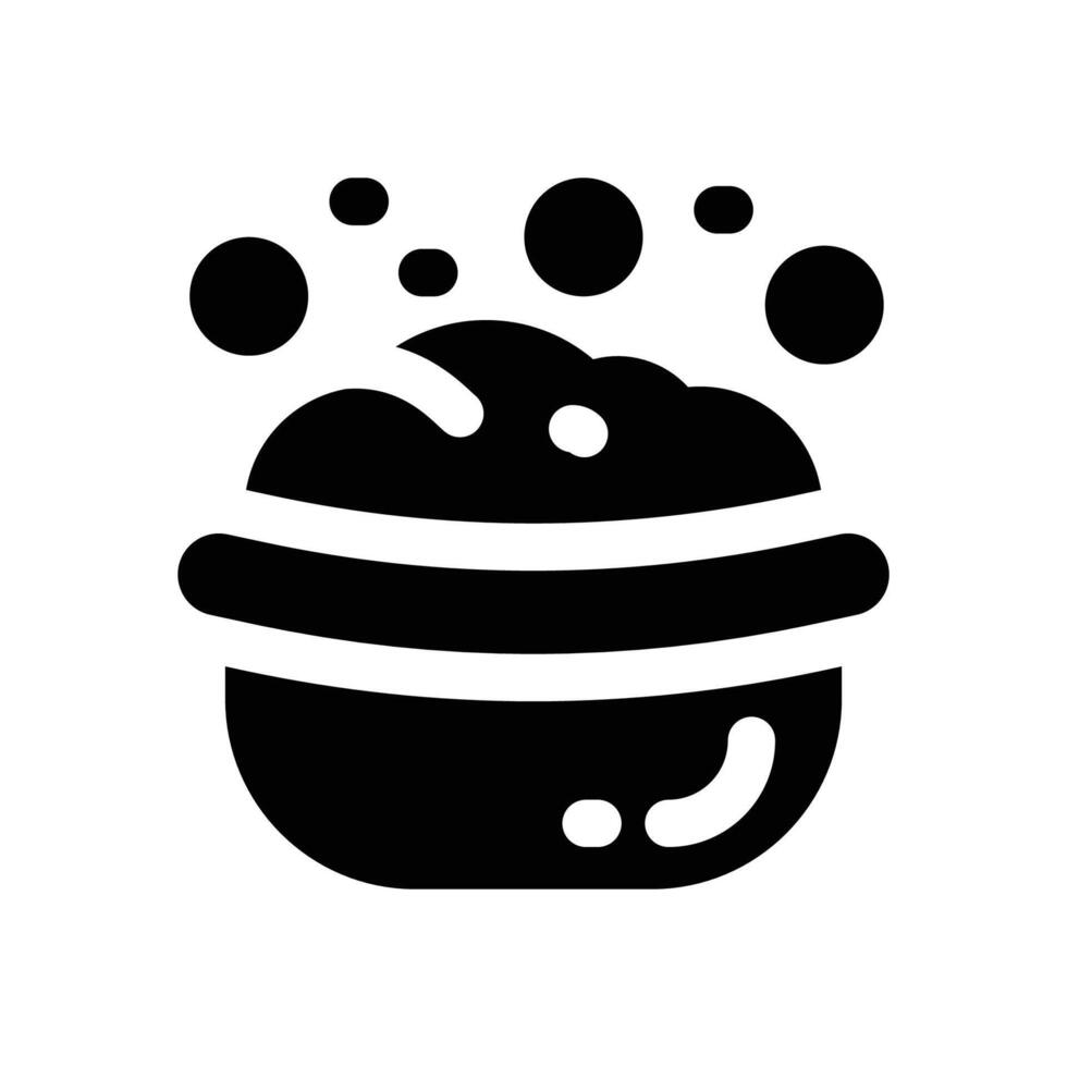 baby tub glyph icon. Strong and solid icon for websites, mobile interfaces, presentations, and visual branding. High quality and easy to edit. vector