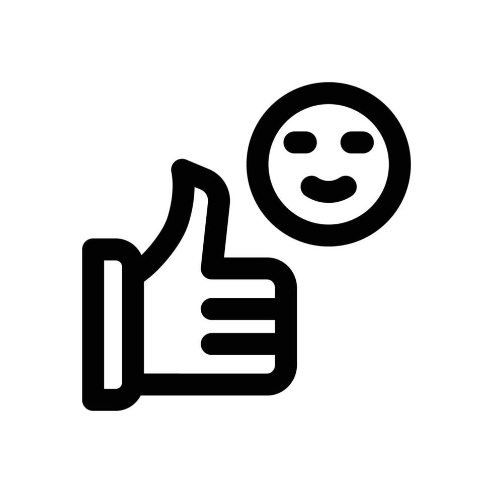 feedback line icon. Clean and minimalist icon for websites, mobile apps, presentations, and logos. Fully scalable and customizable for any project. vector