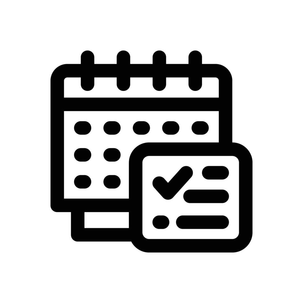 planner line icon. Clean and minimalist icon for websites, mobile apps, presentations, and logos. Fully scalable and customizable for any project. vector