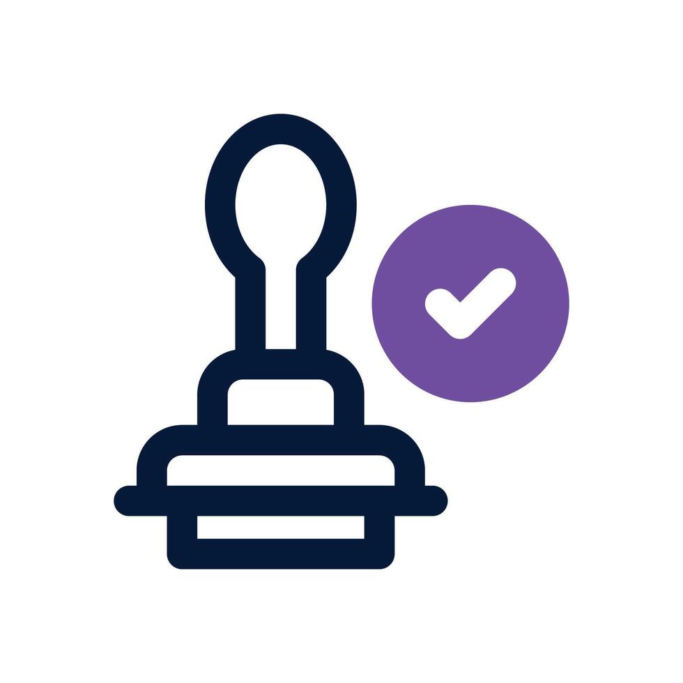 stamp duotone icon. Sleek and modern icon for websites, mobile apps, marketing materials, and corporate design. Fully scalable and ready to use. vector