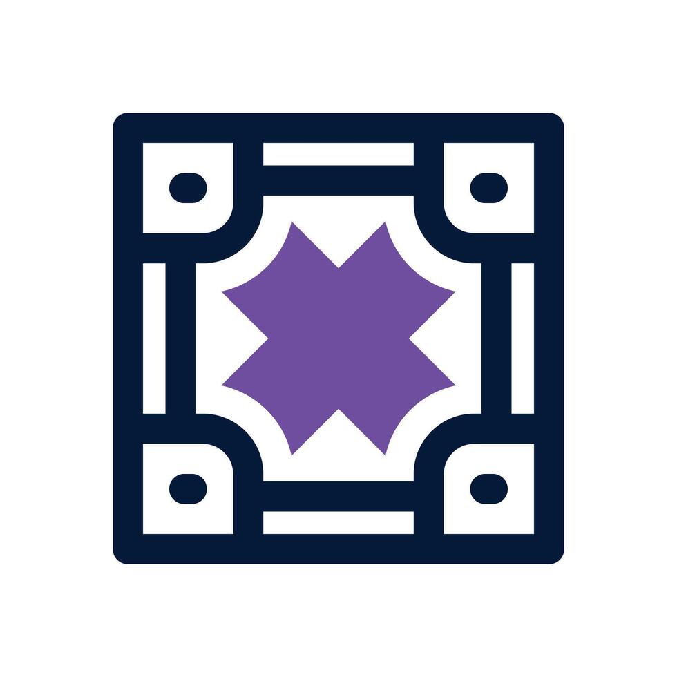 cargo box dual tone icon. Sleek and modern icon for websites and mobile apps. vector