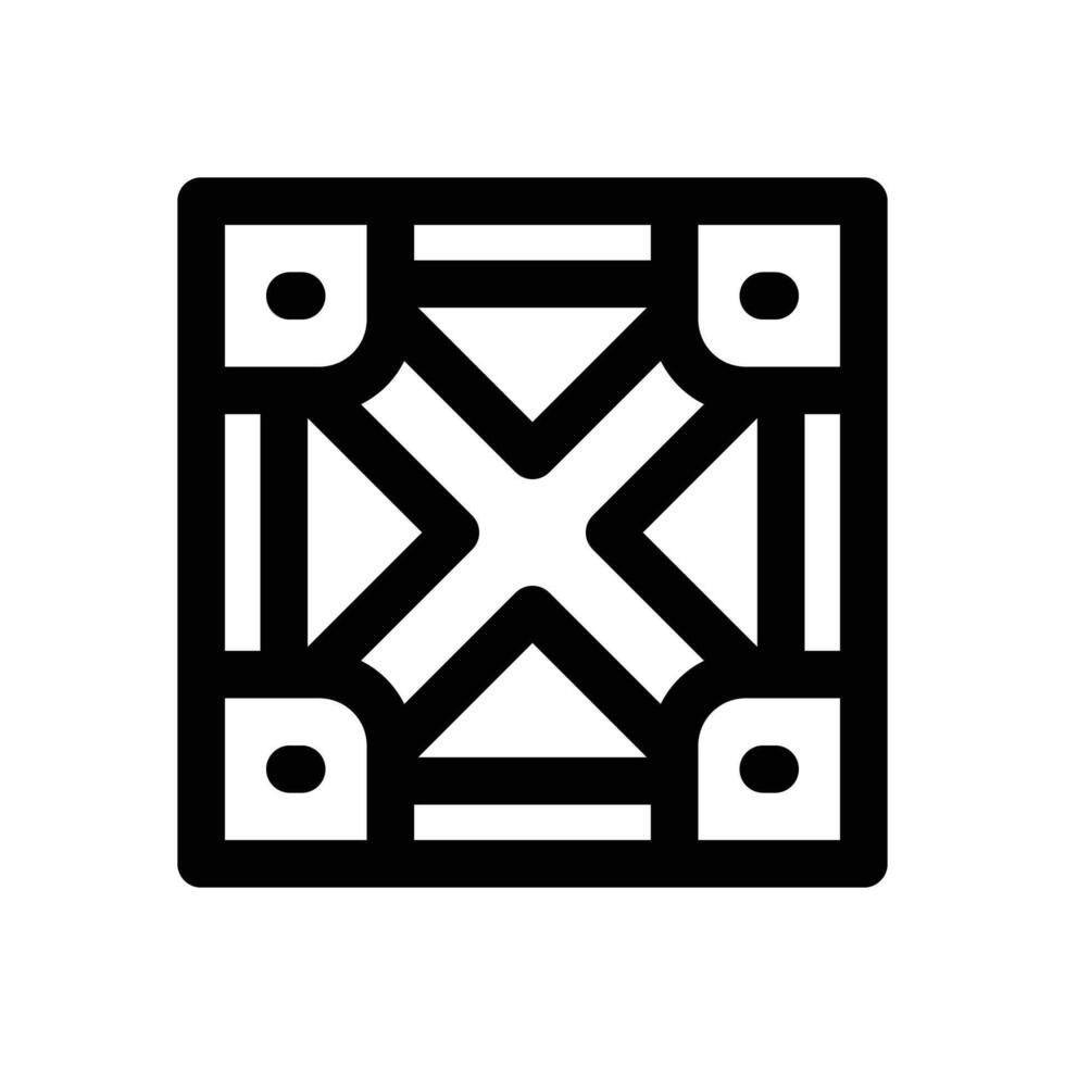 cargo box line icon. Clean and minimalist icon for websites and mobile apps. vector