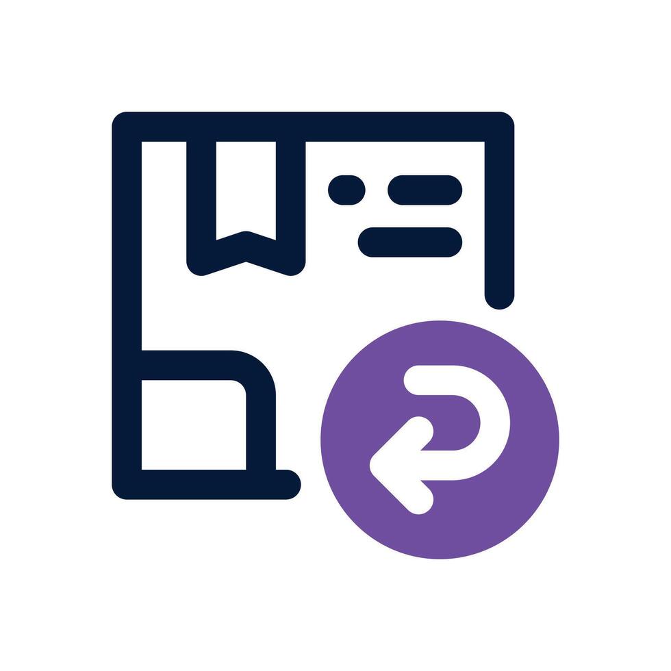 refund duotone icon. Sleek and modern icon for websites, mobile apps, marketing materials, and corporate design. Fully scalable and ready to use. vector