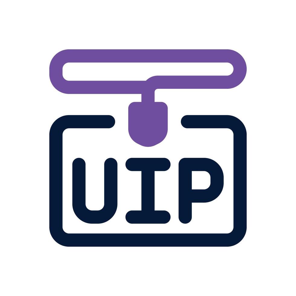 vip card duotone icon. Sleek and modern icon for websites, mobile apps, marketing materials, and corporate design. Fully scalable and ready to use. vector