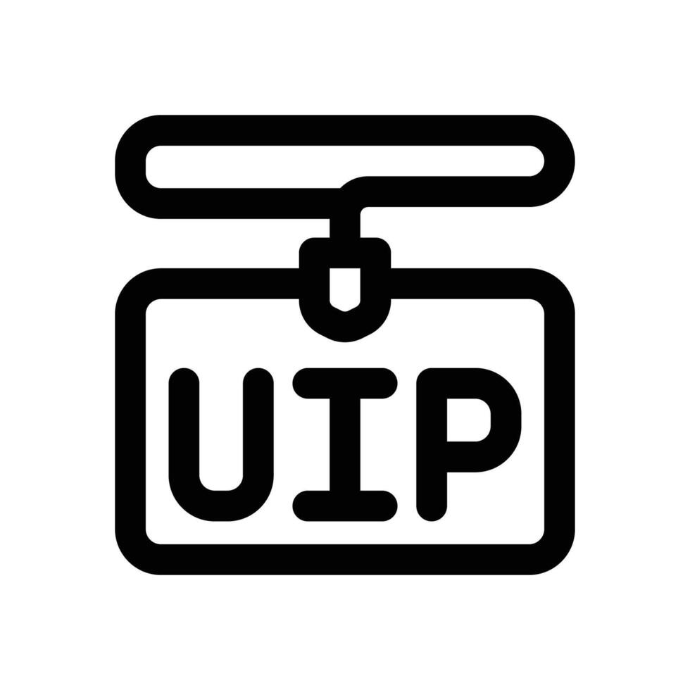 vip card line icon. Clean and minimalist icon for websites, mobile apps, presentations, and logos. Fully scalable and customizable for any project. vector