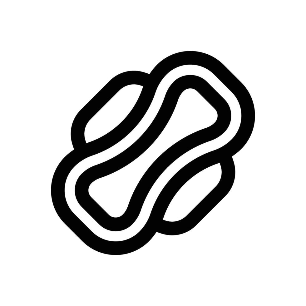 sanitary pad line icon. Clean and minimalist icon for websites and mobile apps. vector