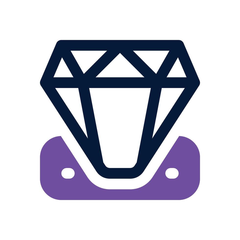 diamond duotone icon. Sleek and modern icon for websites, mobile apps, marketing materials, and corporate design. Fully scalable and ready to use. vector