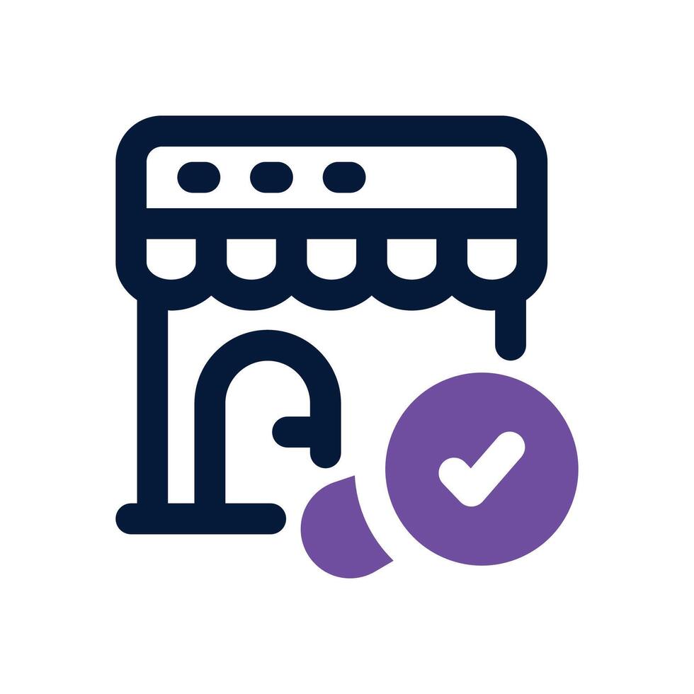 market research dual tone icon. Sleek and modern icon for websites and mobile apps. vector