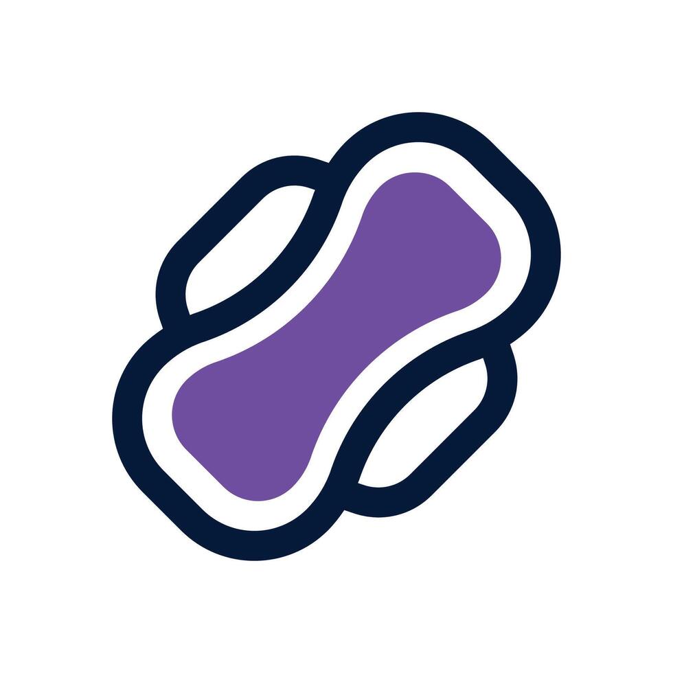 sanitary pad duotone icon. Sleek and modern icon for websites, mobile apps, marketing materials, and corporate design. Fully scalable and ready to use. vector