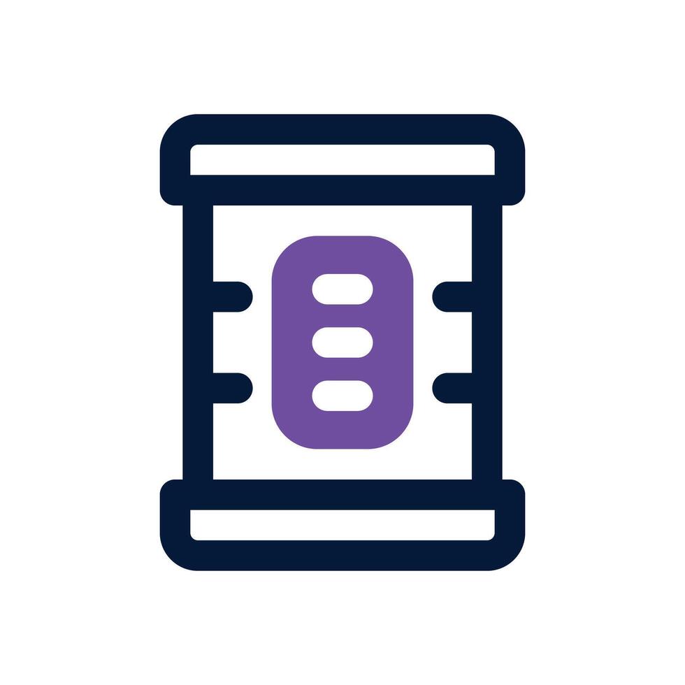 milk powder duotone icon. Sleek and modern icon for websites, mobile apps, marketing materials, and corporate design. Fully scalable and ready to use. vector