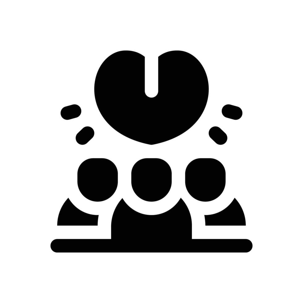 customer loyalty glyph icon. Strong and solid icon for websites and mobile apps. vector