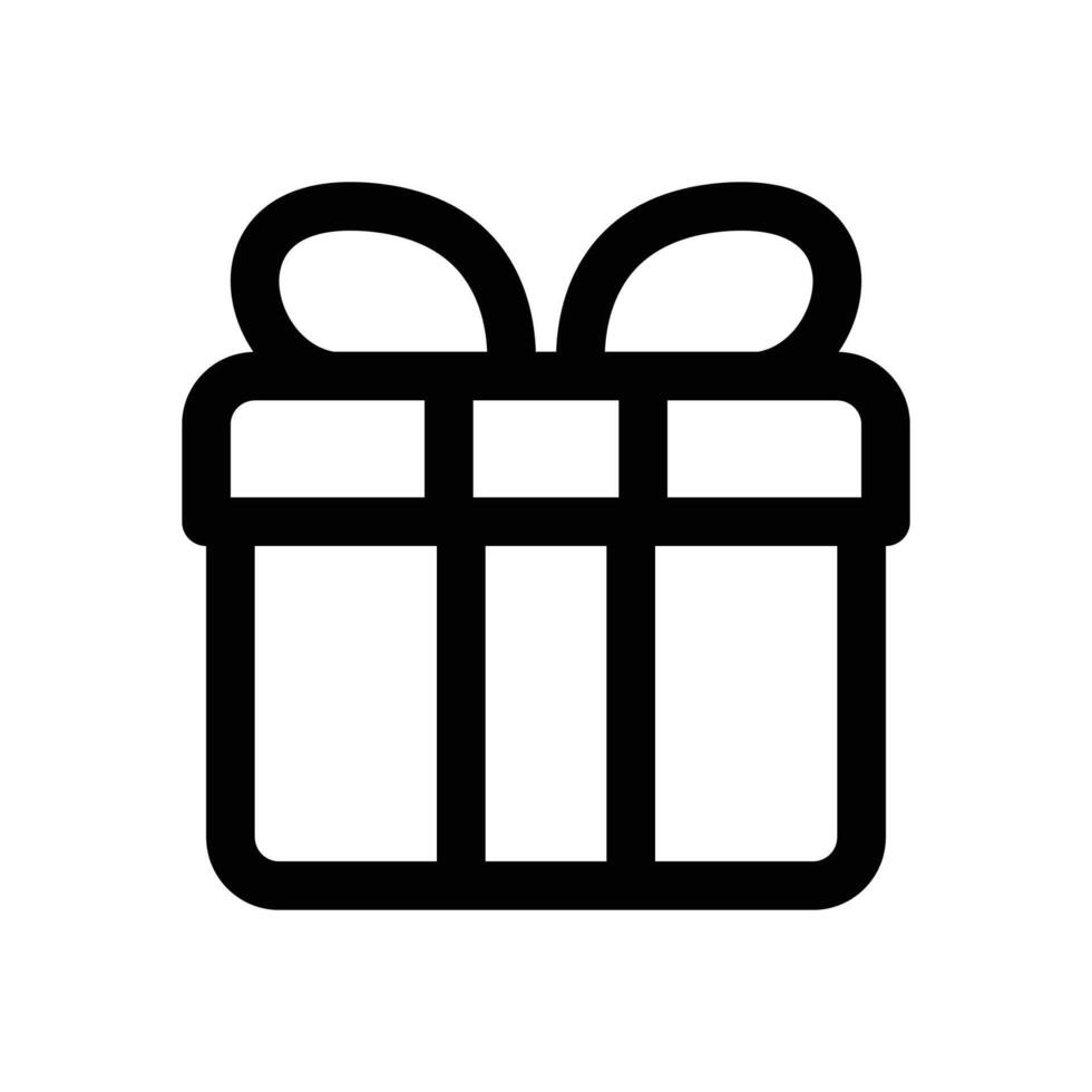 gift line icon. Clean and minimalist icon for websites, mobile apps, presentations, and logos. Fully scalable and customizable for any project. vector