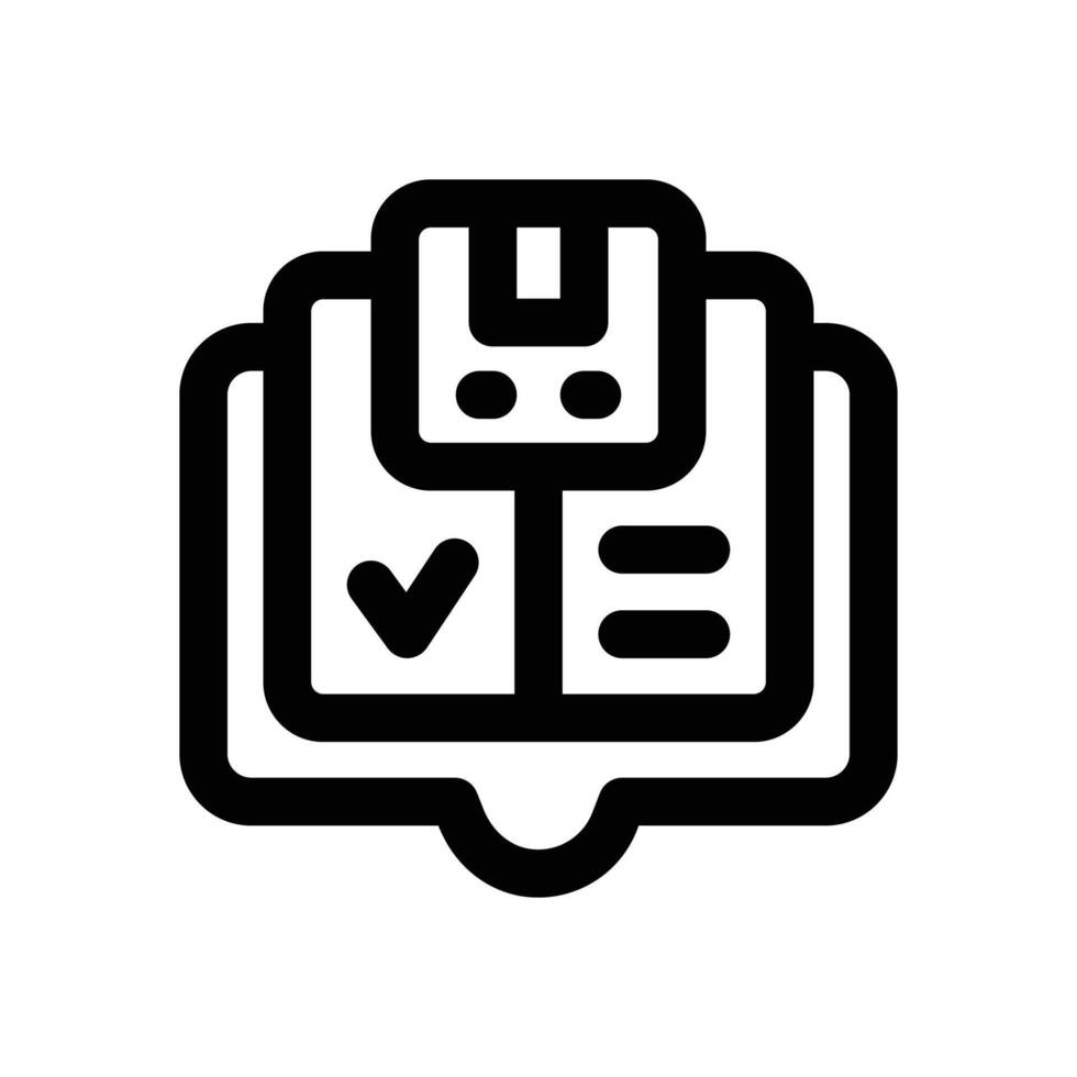 catalog line icon. Clean and minimalist icon for websites, mobile apps, presentations, and logos. Fully scalable and customizable for any project. vector