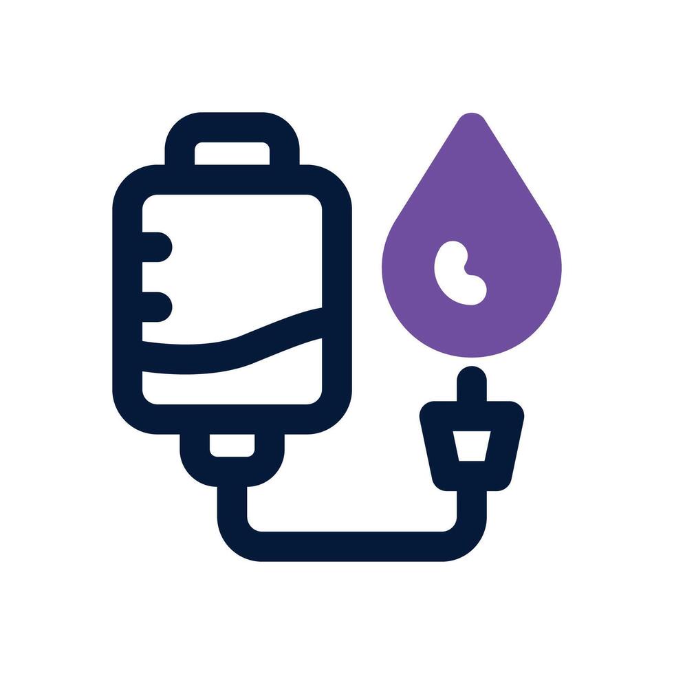 blood bag duotone icon. Sleek and modern icon for websites, mobile apps, marketing materials, and corporate design. Fully scalable and ready to use. vector