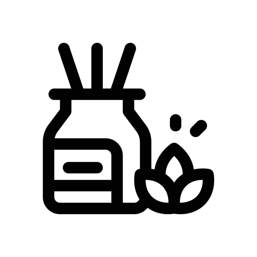 aromatherapy line icon. Clean and minimalist icon for websites, mobile apps, presentations, and logos. Fully scalable and customizable for any project. vector