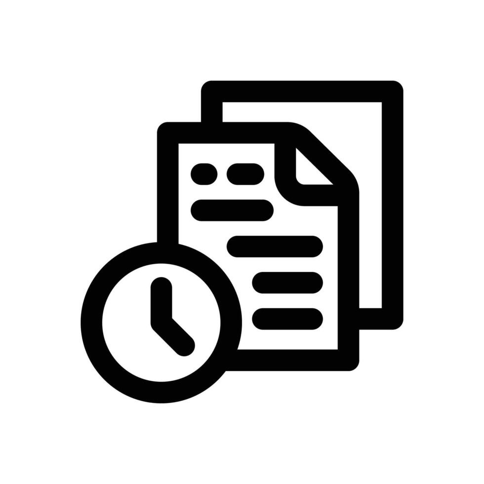 time line icon. Clean and minimalist icon for websites and mobile apps. vector