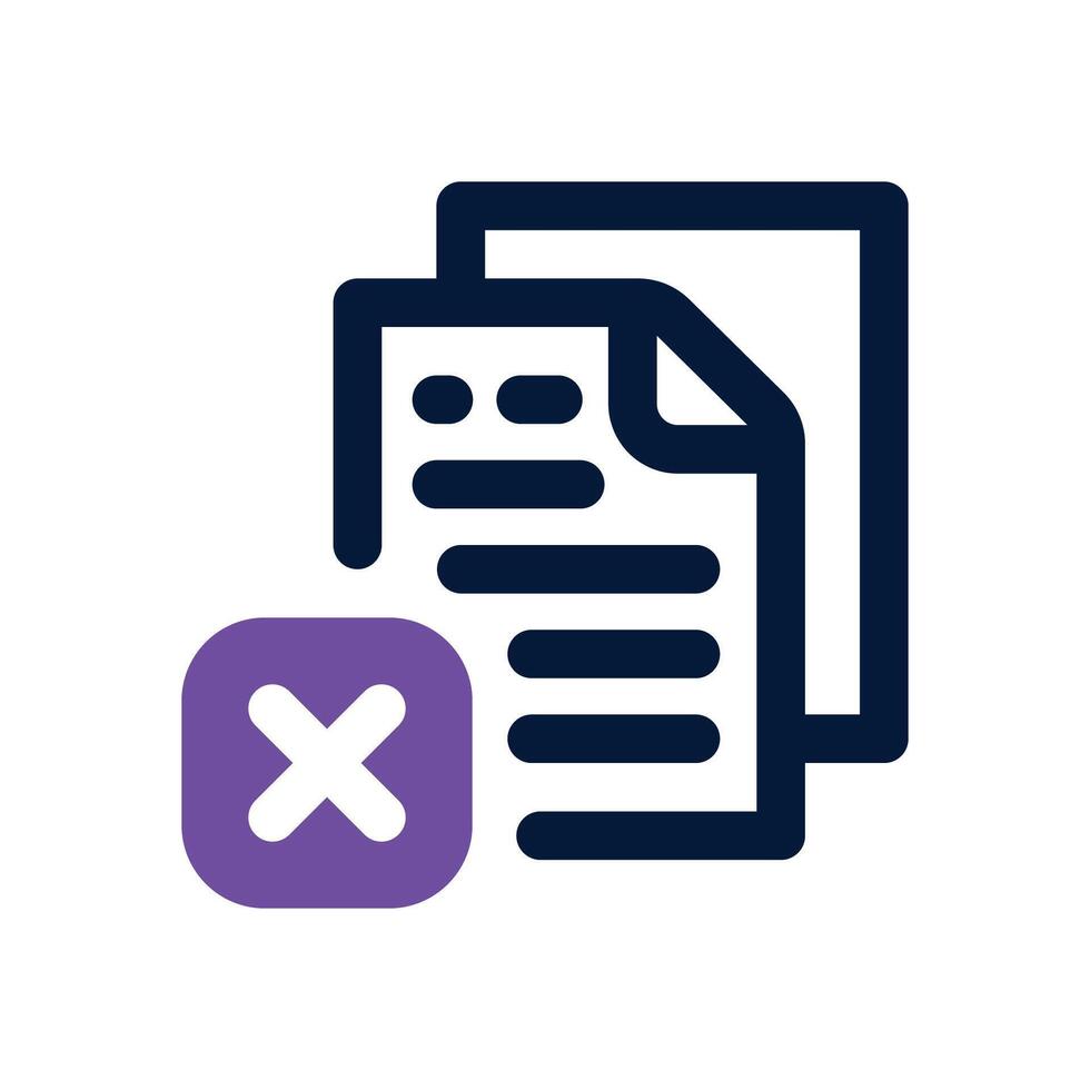 failure dual tone icon. Sleek and modern icon for websites and mobile apps. vector