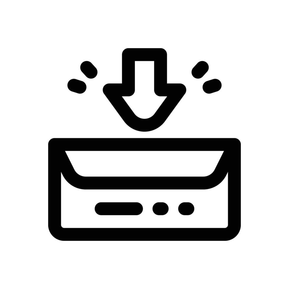 packaging line icon. Clean and minimalist icon for websites, mobile apps, presentations, and logos. Fully scalable and customizable for any project. vector