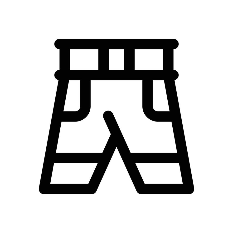 pant line icon. Clean and minimalist icon for websites, mobile apps, presentations, and logos. Fully scalable and customizable for any project. vector
