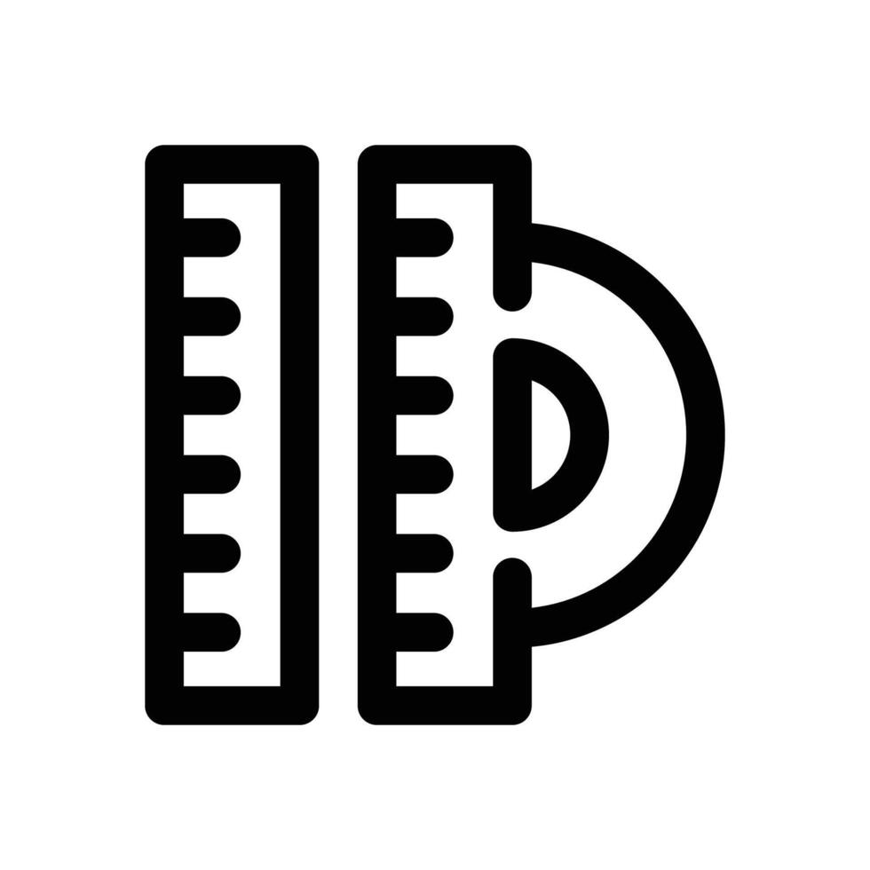 ruler line icon. Clean and minimalist icon for websites and mobile apps. vector