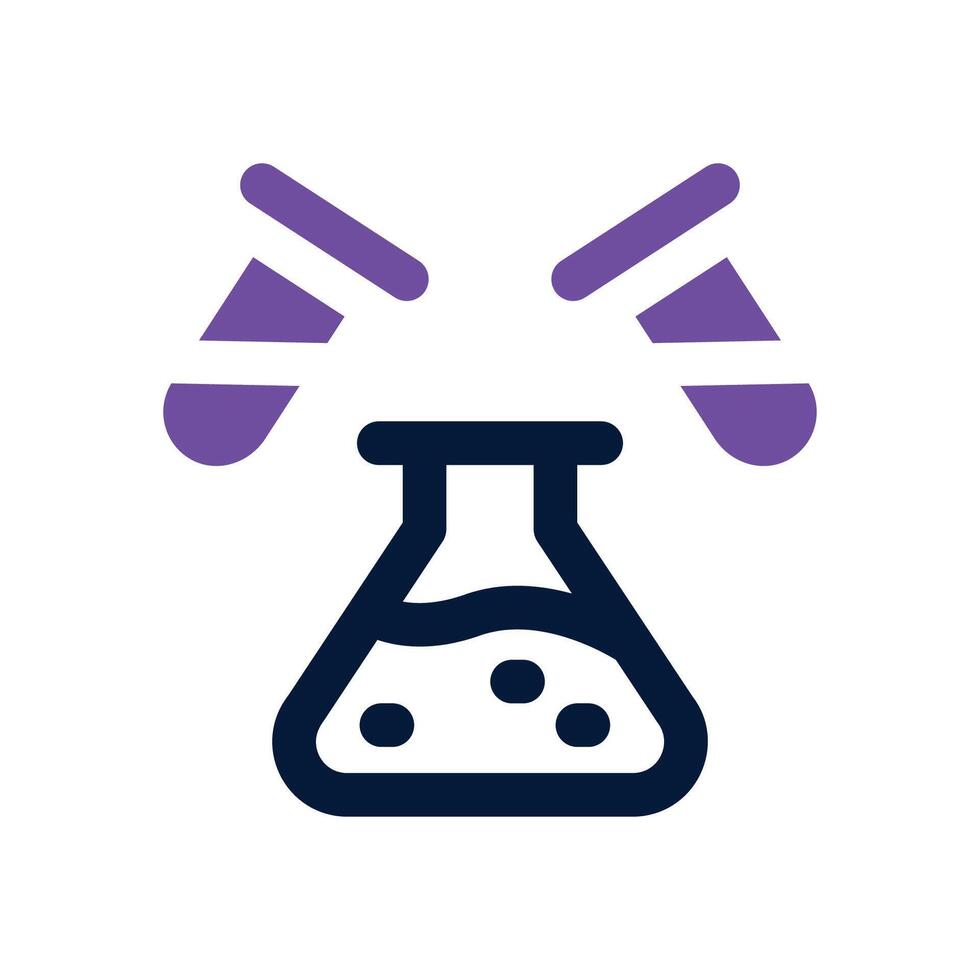 experiment dual tone icon. Sleek and modern icon for websites and mobile apps. vector