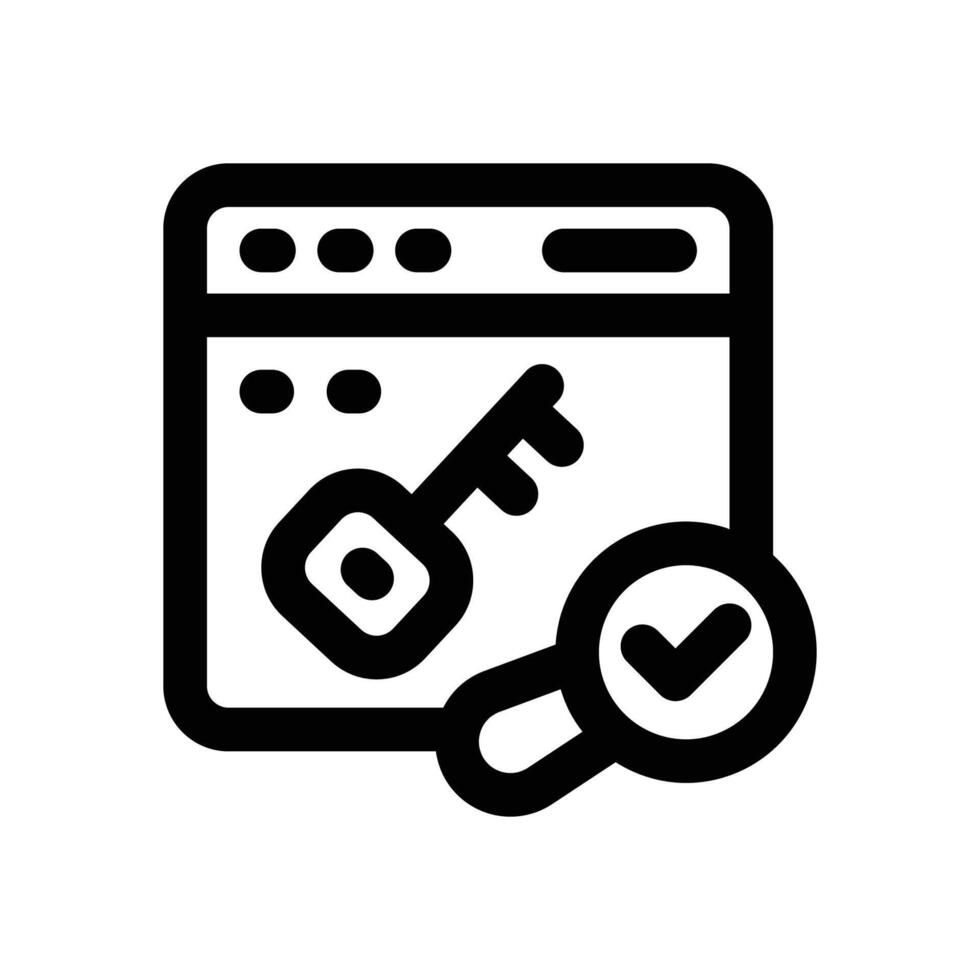 keyword line icon. Clean and minimalist icon for websites and mobile apps. vector