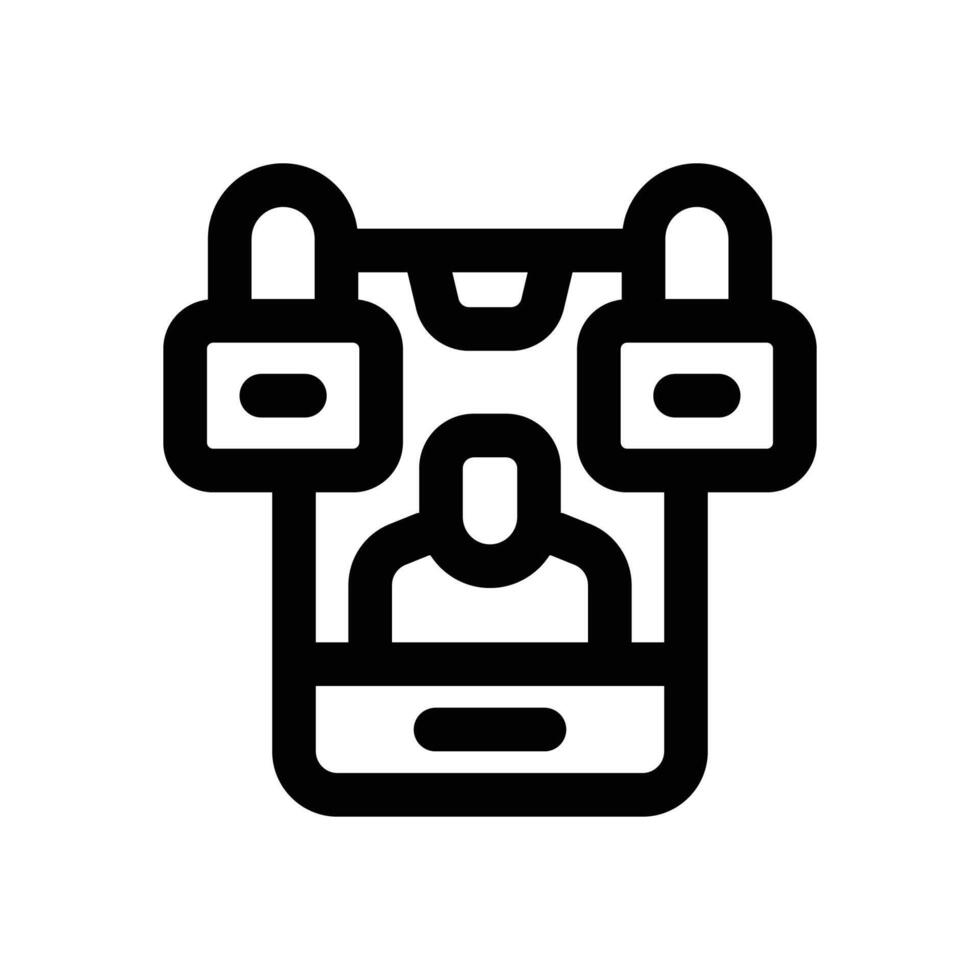 user protection line icon. Clean and minimalist icon for websites and mobile apps. vector