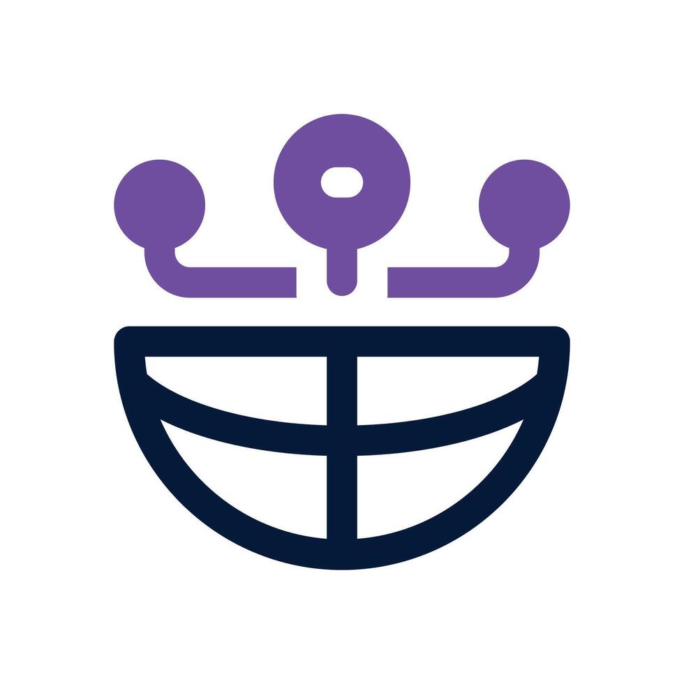 global connection duotone icon. Sleek and modern icon for websites, mobile apps, marketing materials, and corporate design. Fully scalable and ready to use. vector