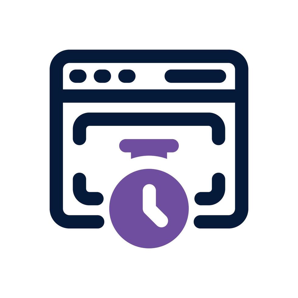 website speed duotone icon. Sleek and modern icon for websites, mobile apps, marketing materials, and corporate design. Fully scalable and ready to use. vector