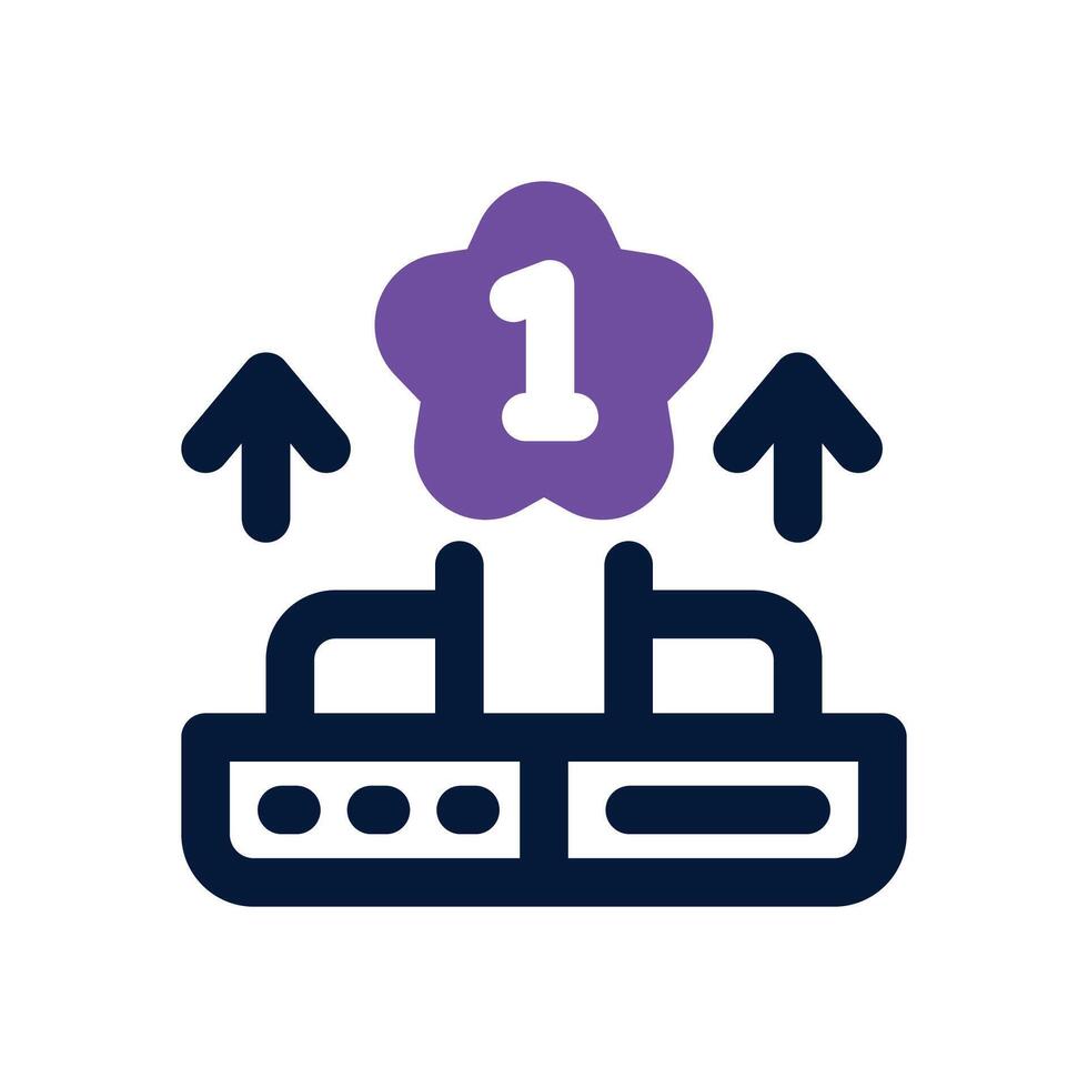 pagerank duotone icon. Sleek and modern icon for websites, mobile apps, marketing materials, and corporate design. Fully scalable and ready to use. vector