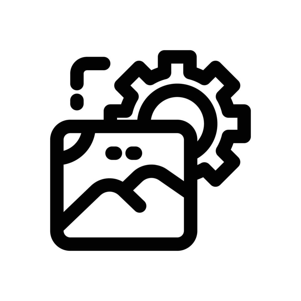 media line icon. Clean and minimalist icon for websites and mobile apps. vector