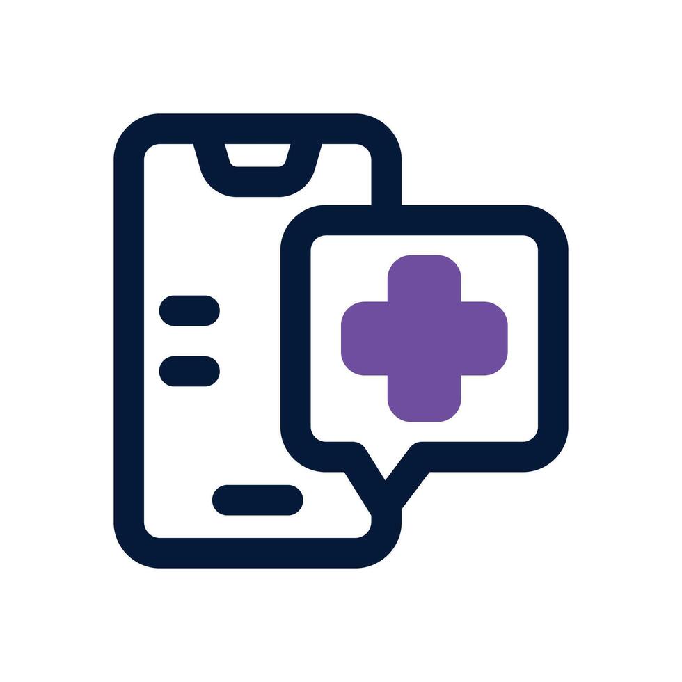 healthcare duotone icon. Sleek and modern icon for websites, mobile apps, marketing materials, and corporate design. Fully scalable and ready to use. vector