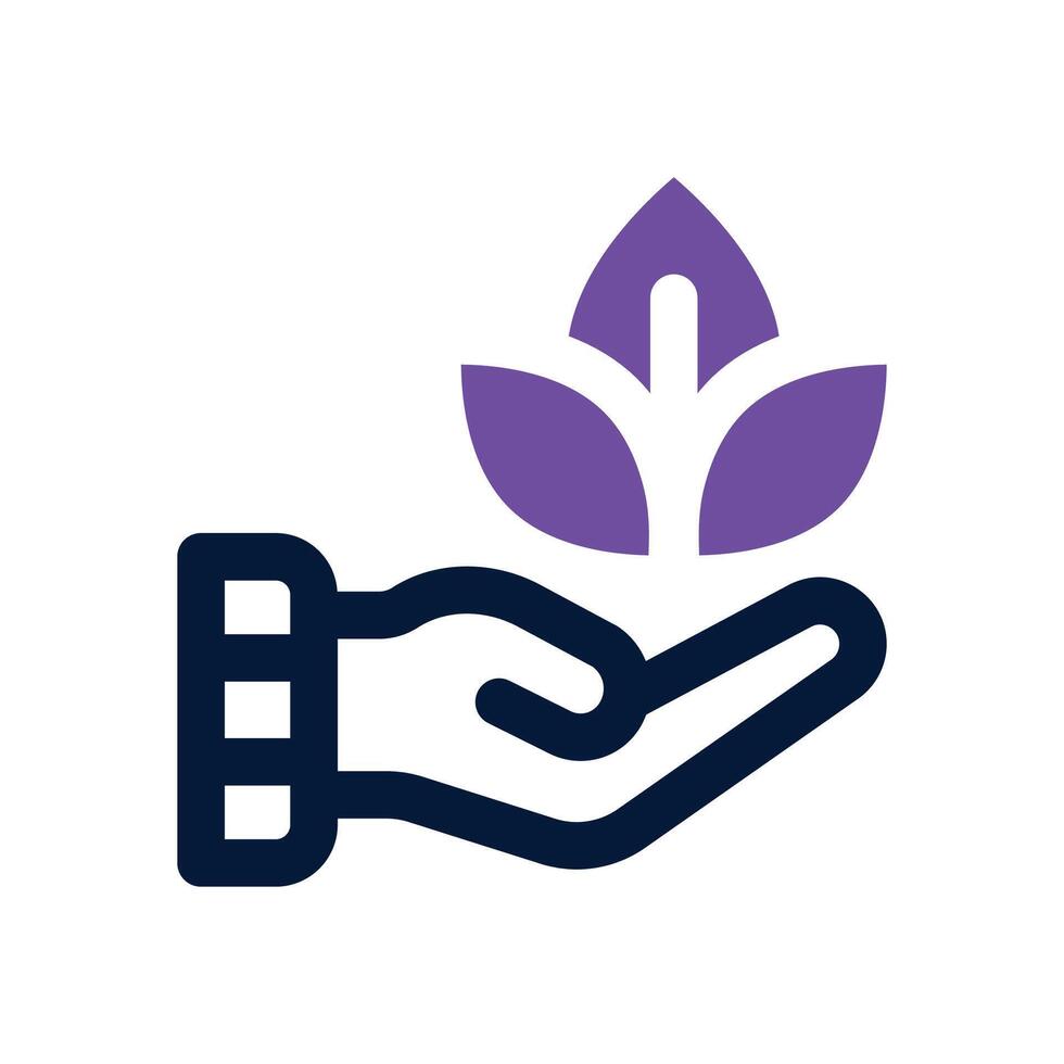 service dual tone icon. Sleek and modern icon for websites and mobile apps. vector