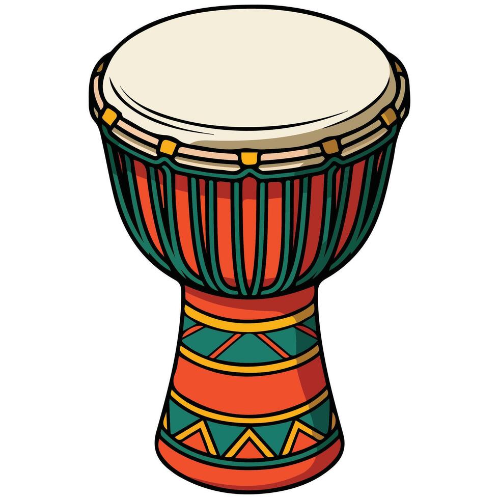 Mexican drum festive instrument isolated illustration on white background vector
