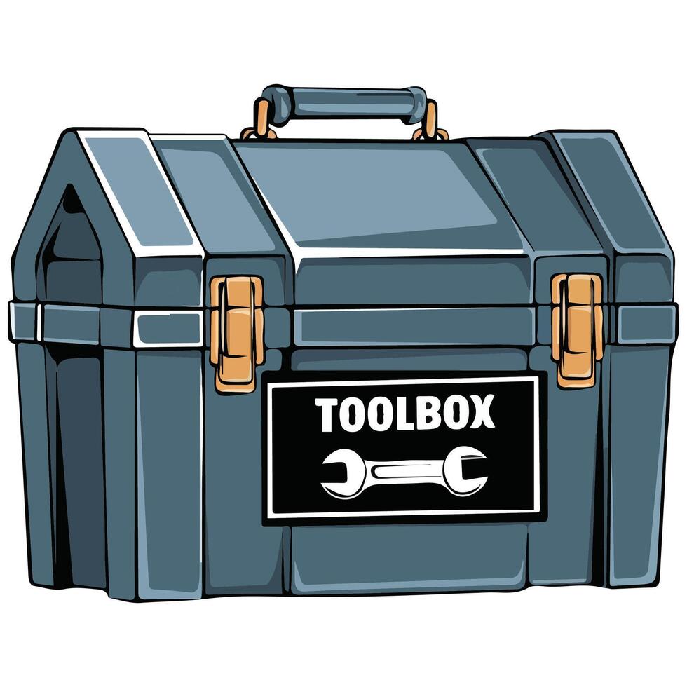 Toolbox cartoon icon isolated illustration vector
