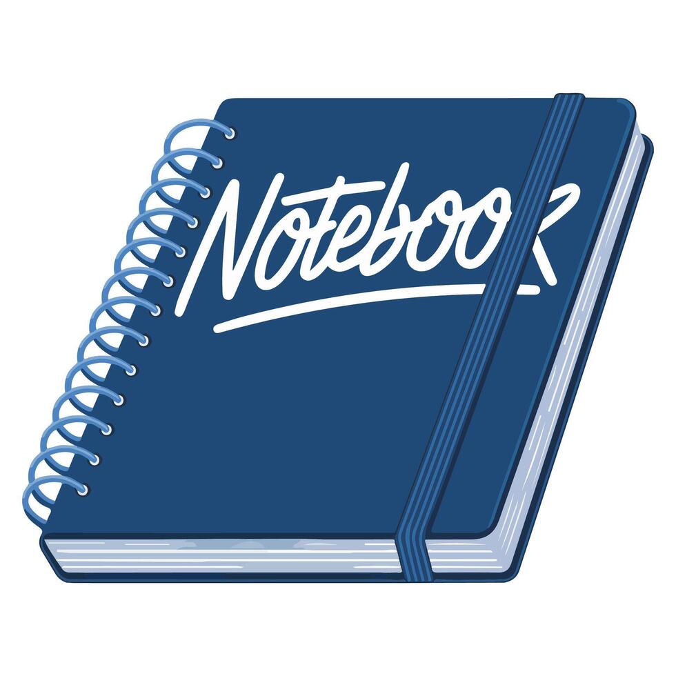 School notebook isolated illustration vector