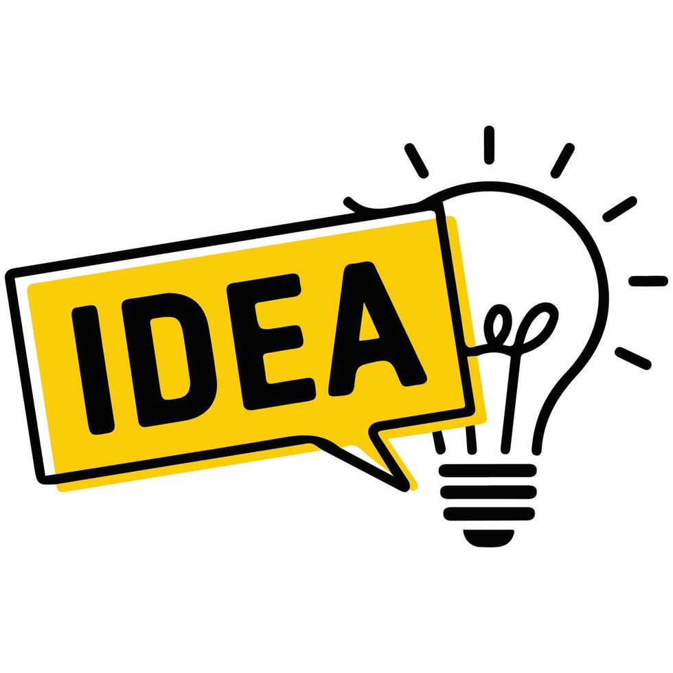Innovation concept bulb isolated illustration vector