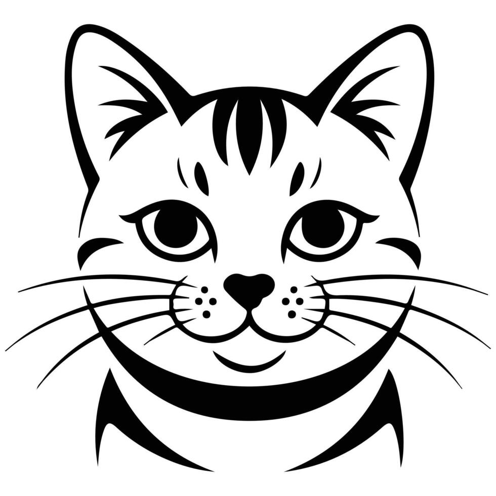 Cat nose flat icon isolated illustration vector