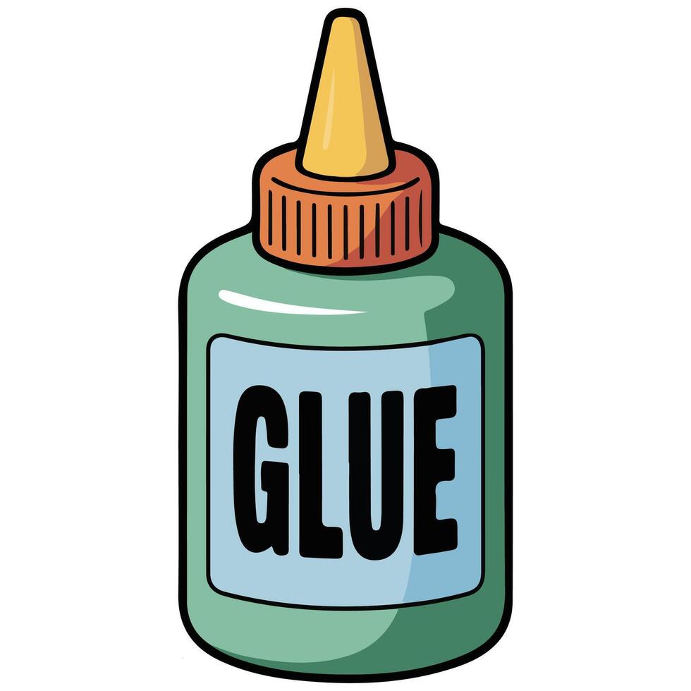Glue doodle isolated illustration vector